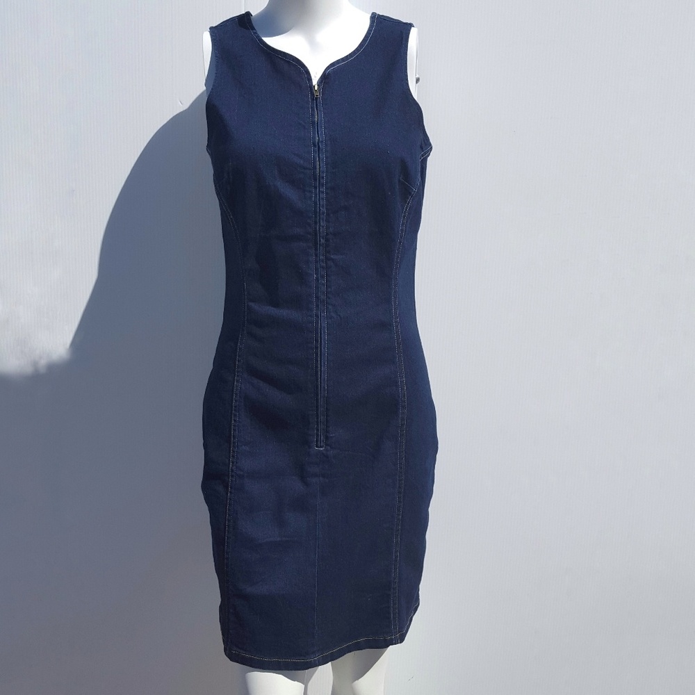 Venus | Dark Denim Stretch Jean Tank Dress size 8